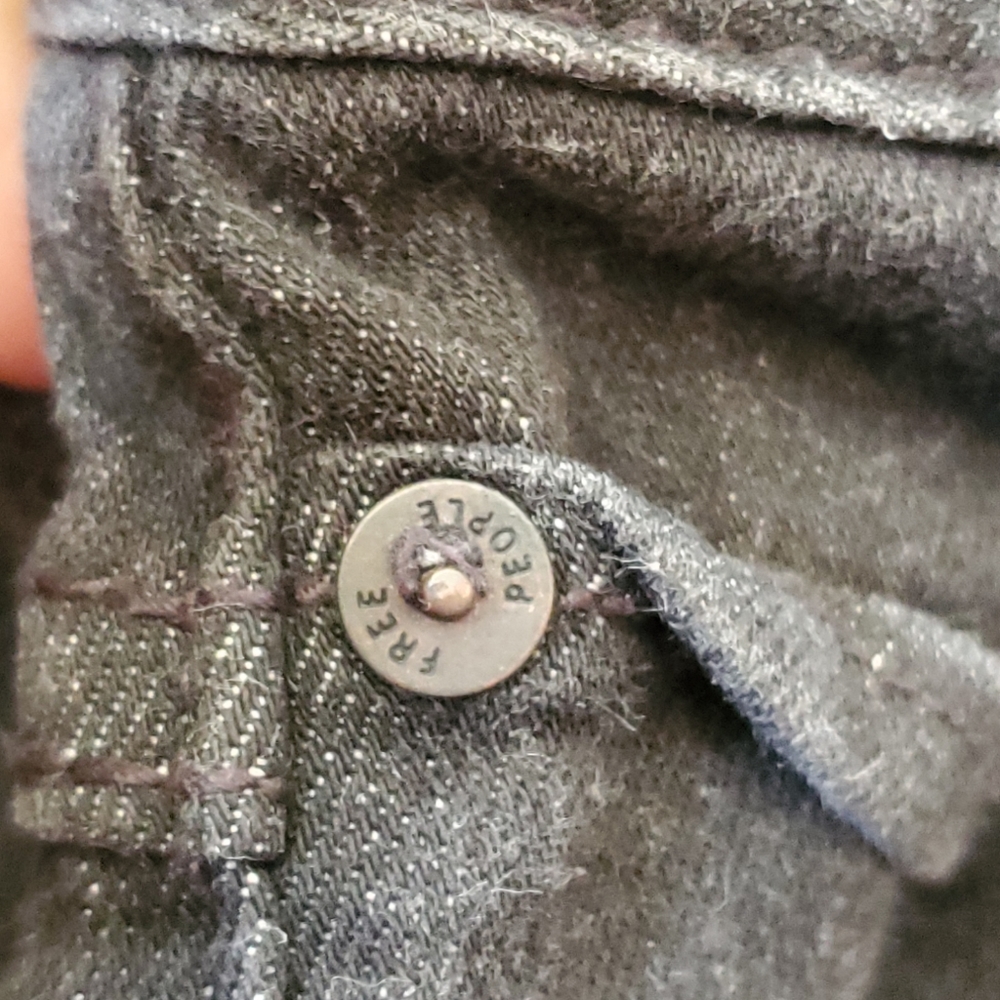 Free People Black Distressed Jeans 27 - Picture 7 of 8